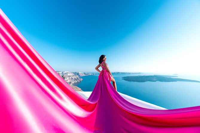 Flying Dress Photoshoot in Santorini by Flying Dress - Testimonials and Reviews