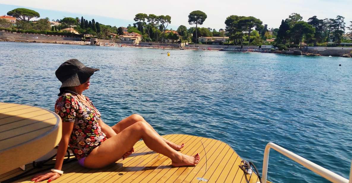 From Juan Les Pins: Private French Riviera Solar Boat Cruise - Highlights