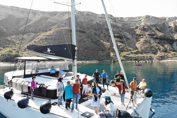 Half-Day Exclusive Catamaran Cruise in Santorini With Meal and Open Bar - Customer Reviews