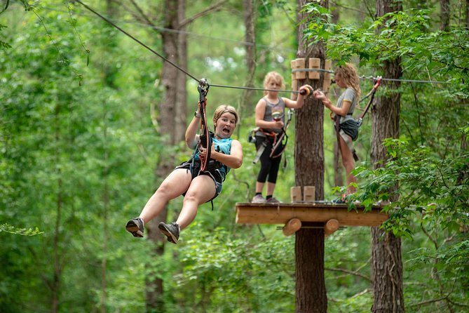 Morning Aerial Adventure Adult Course From Riegelwood - Safety Gear Provided