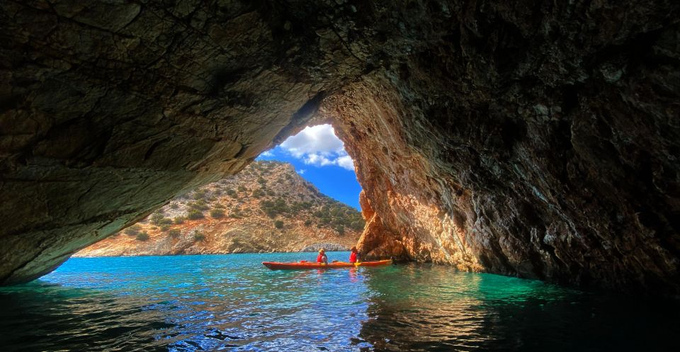 Naxos: Rhina Cave and Coastline Sea Kayaking Tour - Activity Description