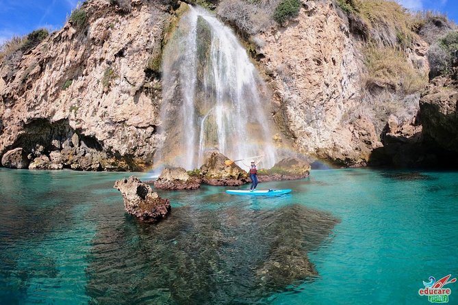 Paddle Surf Route Cliffs Nerja and Cascada De Maro + Snorkel - Equipment Included for the Adventure