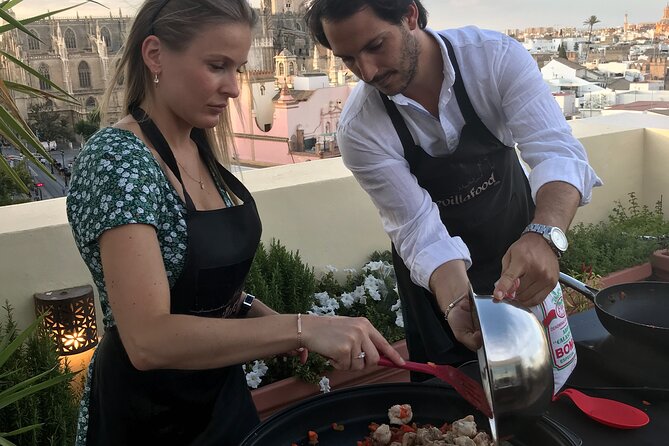 Panoramic Highlights Rooftop Tour & Paella Cooking Class Sevilla - Menu Offerings