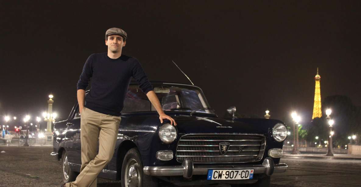 Paris: 1.5-Hour Vintage Car Night Tour - Tour Details