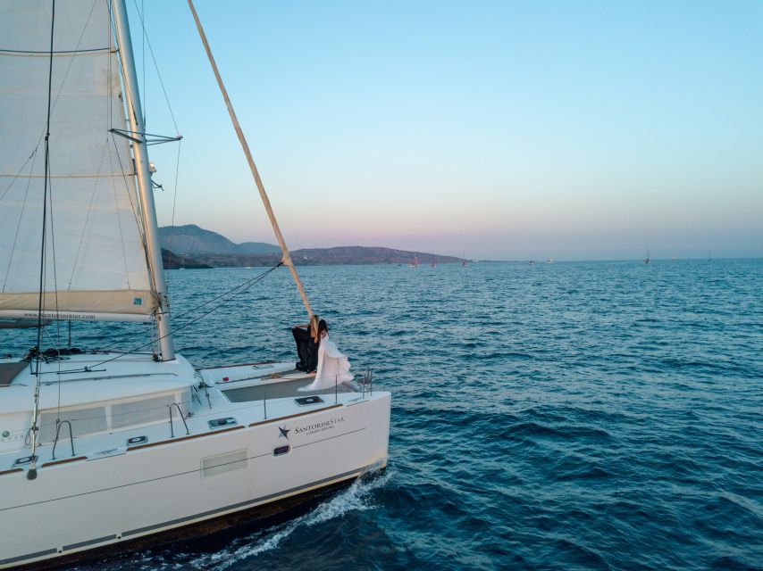 Santorini Catamaran Cruise With Swimming, Meal and Open Bar - Booking Information