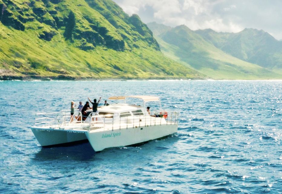 West Oahu: Dolphin Watching and Snorkeling Catamaran Cruise - Tour Description