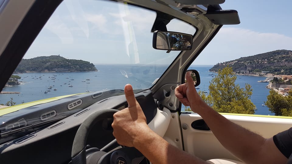 From Nice: Monaco & Eze Guided Tour in Electric Convertible - Tour Itinerary Description