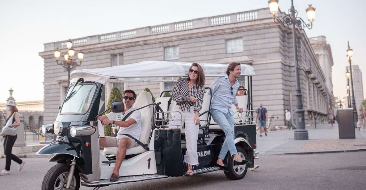 Madrid: Private City Tour by Eco Tuk Tuk - Inclusions