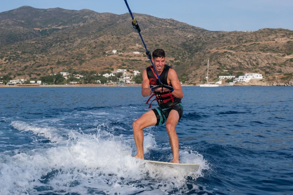 Mylopotas: Private Mastercraft X Boat Ride With Wakeboarding - Activity Description