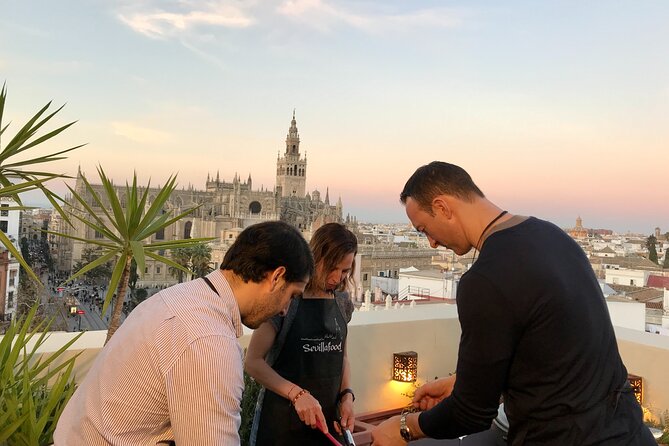 Panoramic Highlights Rooftop Tour & Paella Cooking Class Sevilla - Inclusions Provided