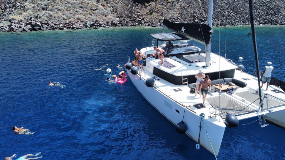 Santorini Catamaran Cruise With Swimming, Meal and Open Bar - Important Information