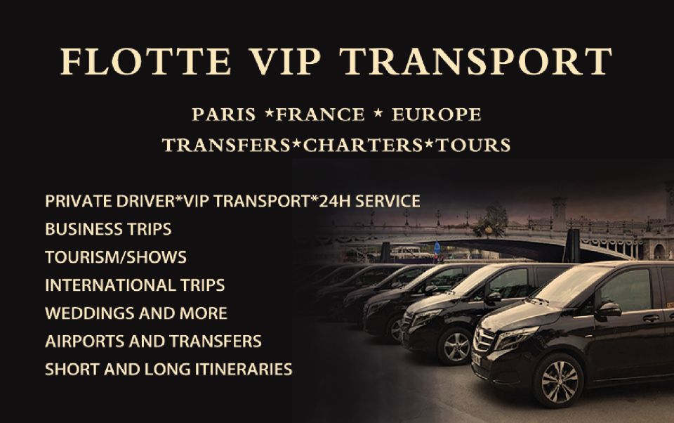 Transfers, Charters, Driver Private, Paris/France/Europe - Transfers and Charters