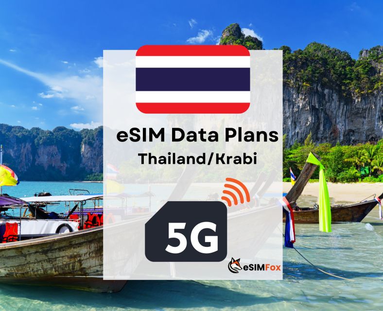 Krabi: Esim Internet Data Plan for Thailand 4g/5g - Esim Data Packages for Travelers