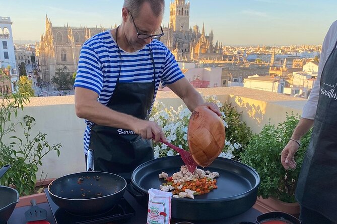 Panoramic Highlights Rooftop Tour & Paella Cooking Class Sevilla - Meeting Point Details