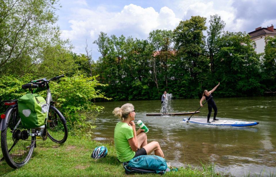 River Stand up Paddling Course 14 Km St. Michael - Leoben - Equipment and Transportation