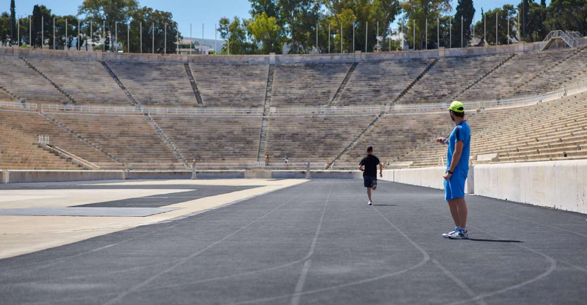 Running Through the History of Athens With Personal Trainer - Old Olympic Stadium Finish Line