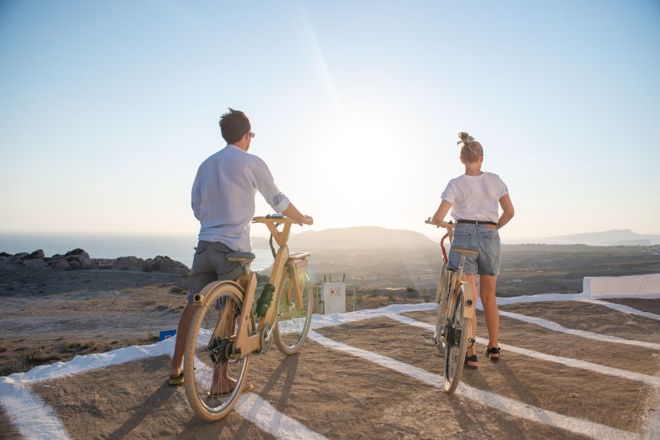 Santorini: Private E-Bike Village Tour With Lunch or Dinner - Inclusions