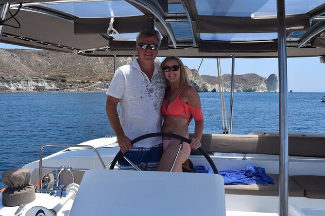 5Hour Private Santorini Luxury Catamaran Cruise With Greek Meal - Cancellation Policy