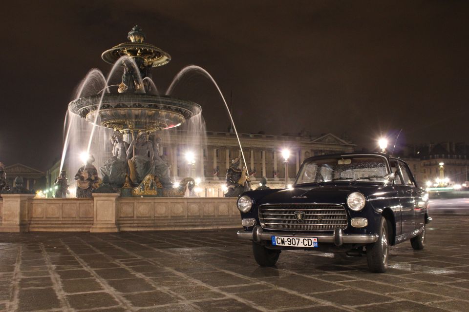 Paris: 1.5-Hour Vintage Car Night Tour - Highlights