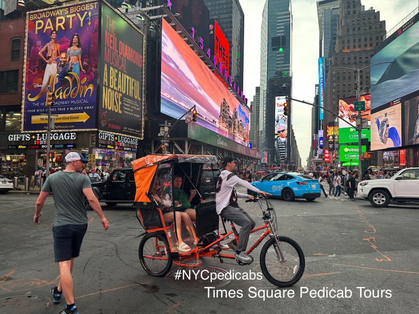 NYC Pedicab Tours: Central Park, Times Square, 5th Avenue - Pedicab Tour Itineraries