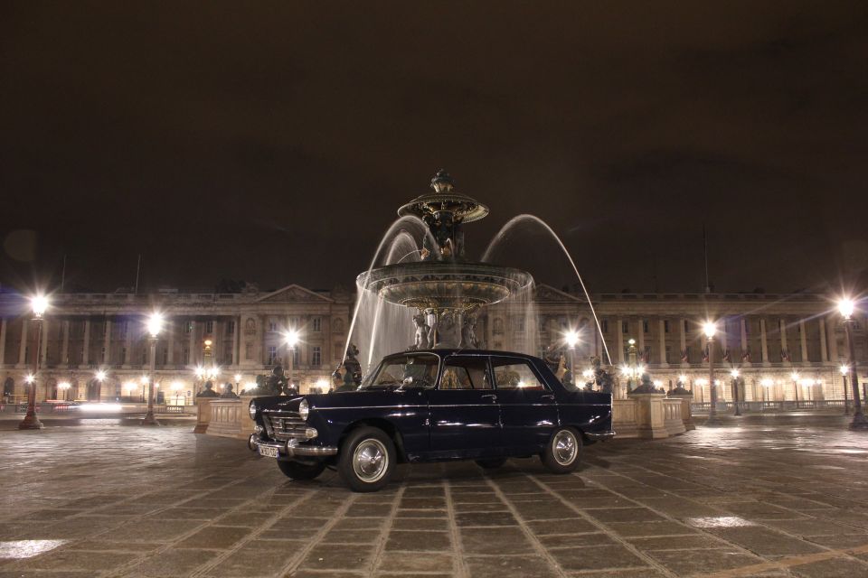 Paris: 1.5-Hour Vintage Car Night Tour - Inclusions