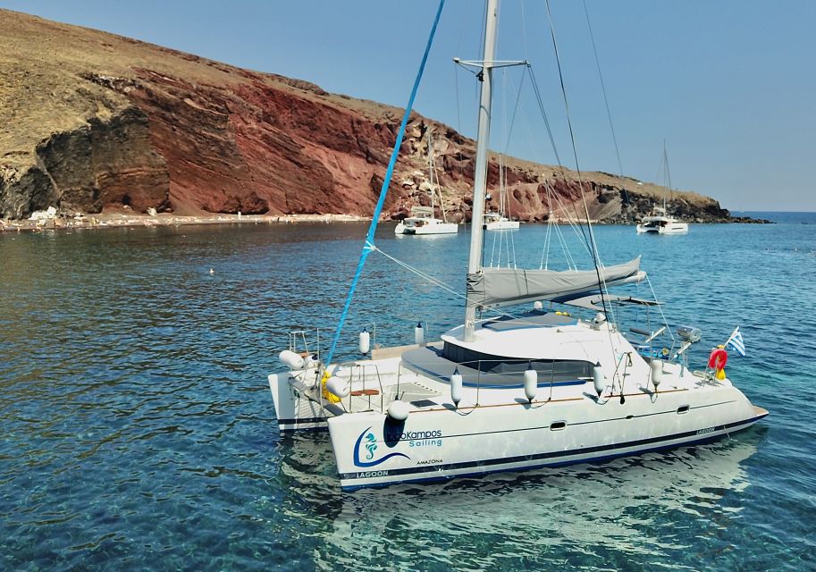 Santorini: Private Catamaran Excursion With Food and Drinks - Important Information for Participants