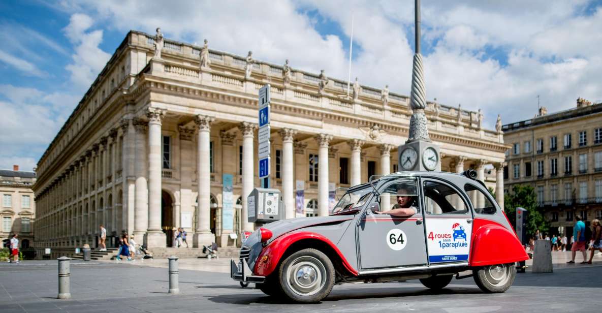 Bordeaux: Private Tour in a Citroën 2CV 45min - Cancellation and Payment Policy