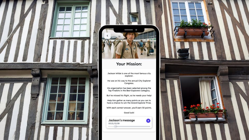 Honfleur: City Exploration Game and Tour on Your Phone - Key Points