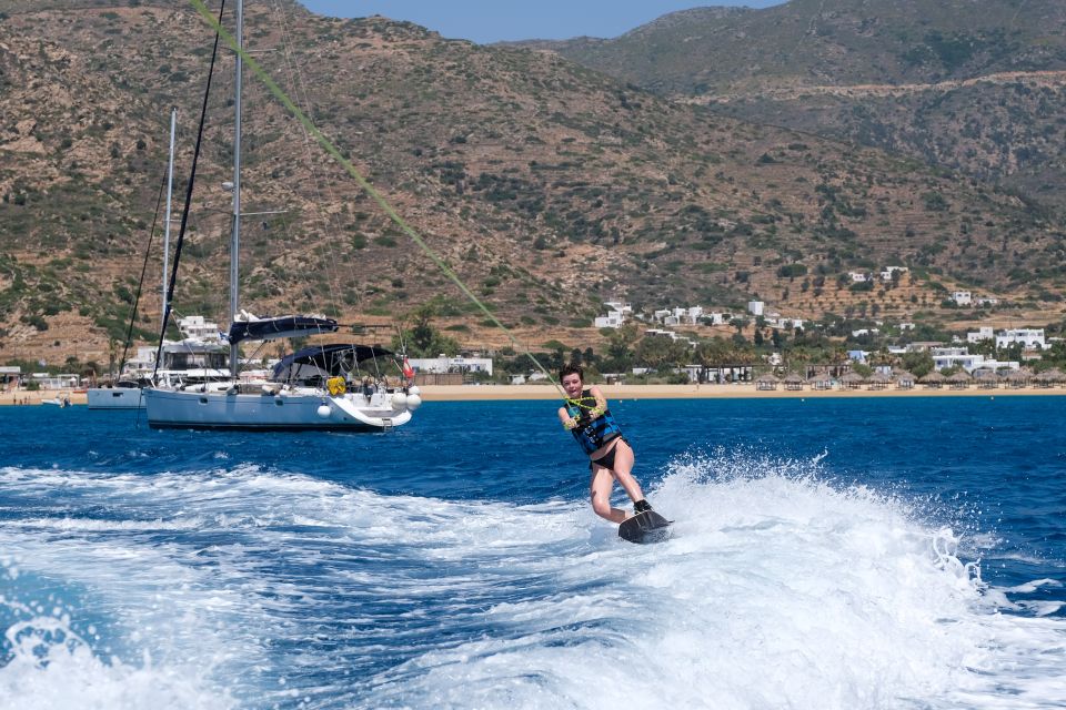 Mylopotas: Private Mastercraft X Boat Ride With Wakeboarding - Key Points