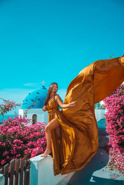 Santorini: Flying Dress Photoshoot - Key Points