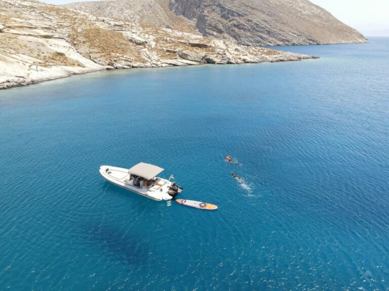 From Heraklion: Private Snorkeling Boat Cruise to Dia Island