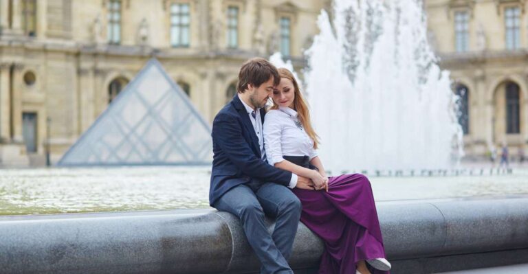 Paris: Private Photoshoot Outside The Louvre Museum