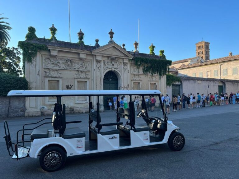 Rome: Private Golf Cart City Highlights Tour