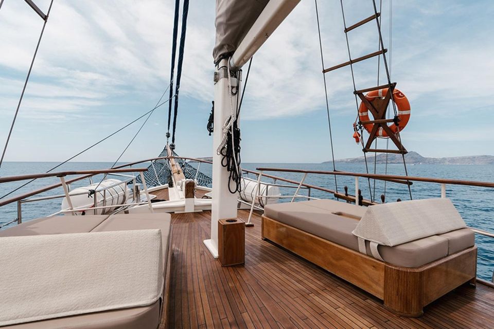 Adonis Luxury Schooner Santorini Full Day Cruise - Itinerary Details