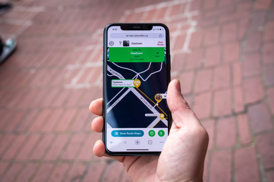 Vancouver: Self-Guided Smartphone Walking Tour of Gastown - Booking Details