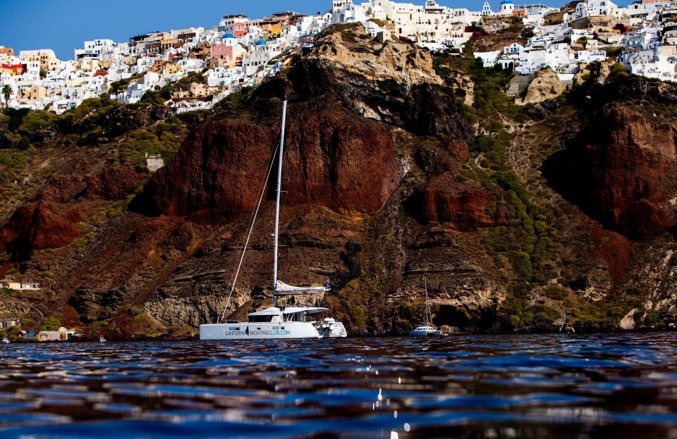 Santorini: Catamaran Caldera Cruise With Meal and Drinks - Inclusions