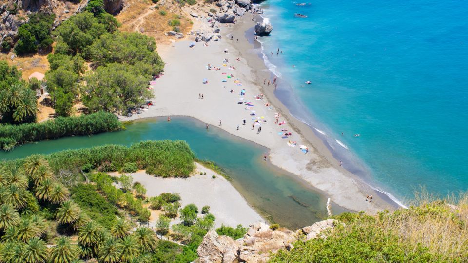 Heraklion: Preveli Palm Beach Boat Trip & Rethymno Town Tour - Highlights of the Tour