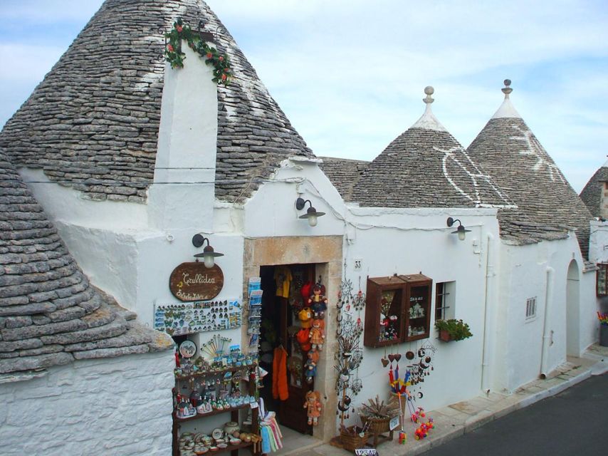 From Bari: Alberobello Trulli Private Day Tour - Inclusions in the Package