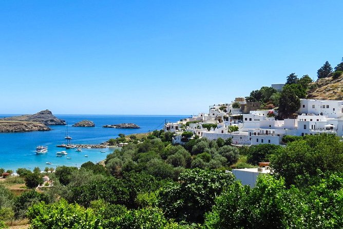 Boat Trip to LINDOS With Swimming Stops at Anthony Quinns & Tsambika Bays