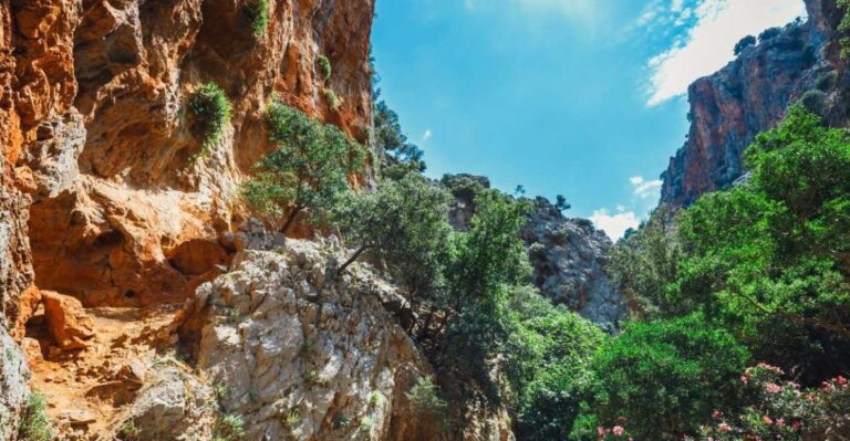 Crete: Kritsa Gorge Hike With Picnic & Swim Stop