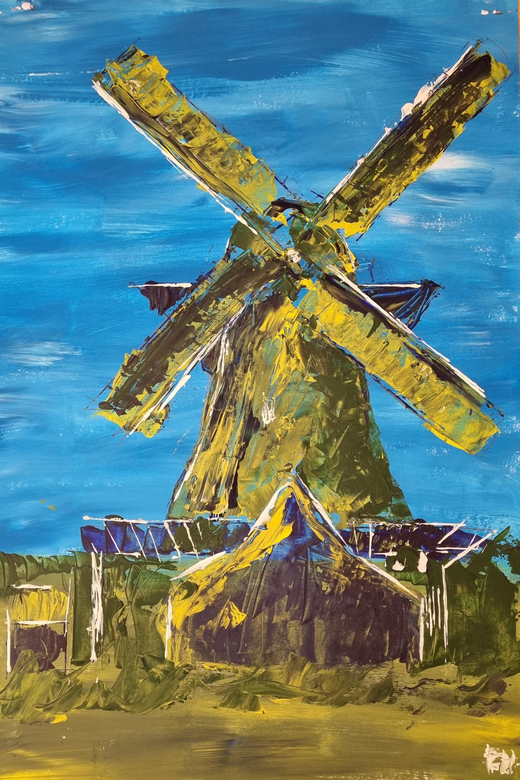 Zaandam: Paint a Dutch Windmill in a Cosy Atelier