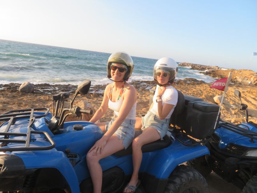 From Hersonissos and Malia: Sunset Quad Safari - Language Options and Cancellation Policy