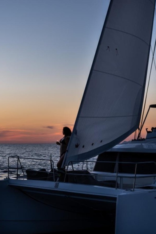 Santorini Catamaran Sunset Skyline Cruise - Experience Description