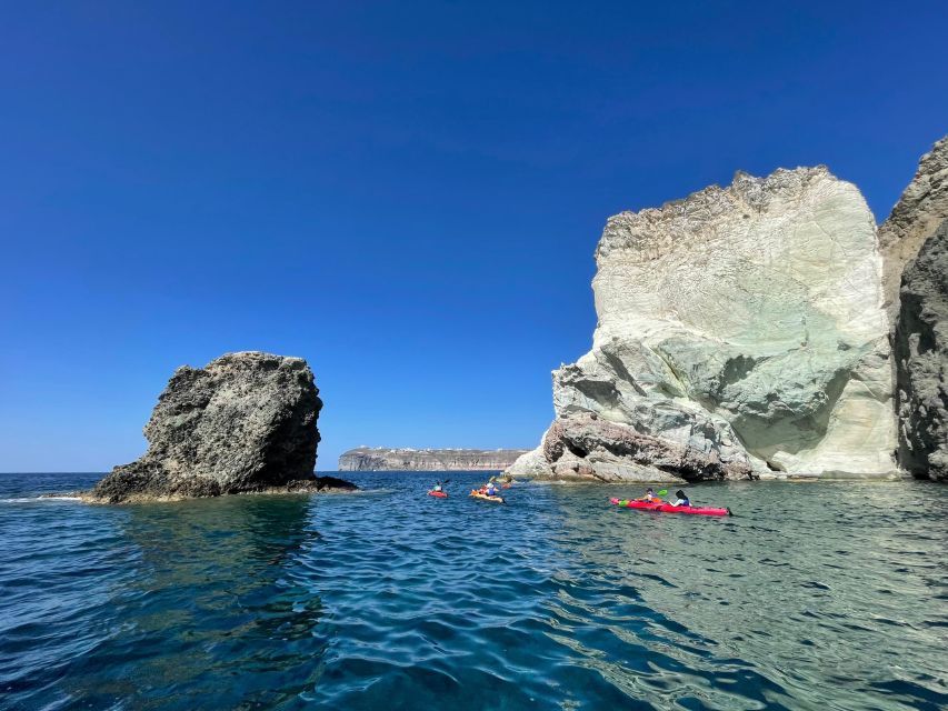 Santorini: South Sea Kayaking Tour With Sea Caves and Picnic - Itinerary