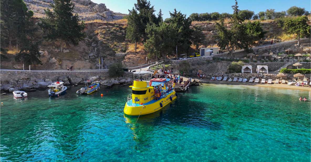 Lindos: Submarine Cruise With Swim Stop in Navarone Bay - Pickup and Directions