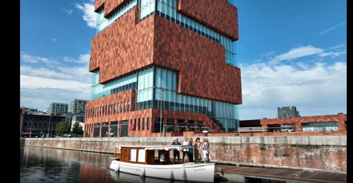 Antwerp: Private Old Harbour Boat Tour Incl. Drinks & Snacks - MAS-Museum Pontoon Details