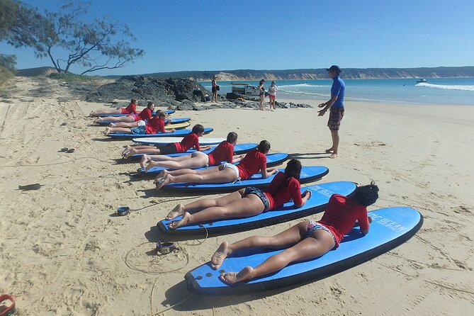 Epic Surf Lesson and 4WD Adventure to Australias Longest Wave Rainbow Beach QLD - Booking and Cancellation Policy