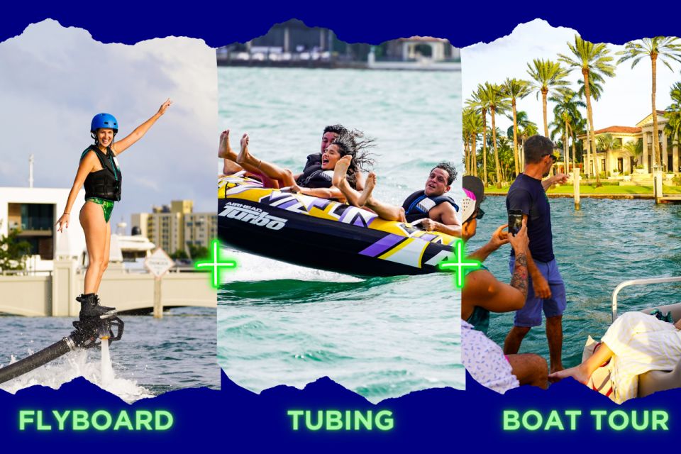 Miami Beach: Aqua Excursion - Flyboard Tubing Boat Tour - Activity Details