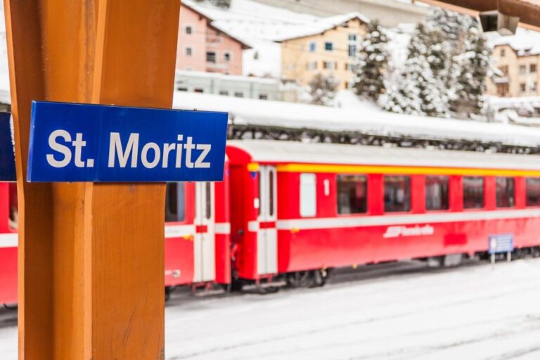 Milan: Private St. Moritz Day Tour With Bernina Express Trip