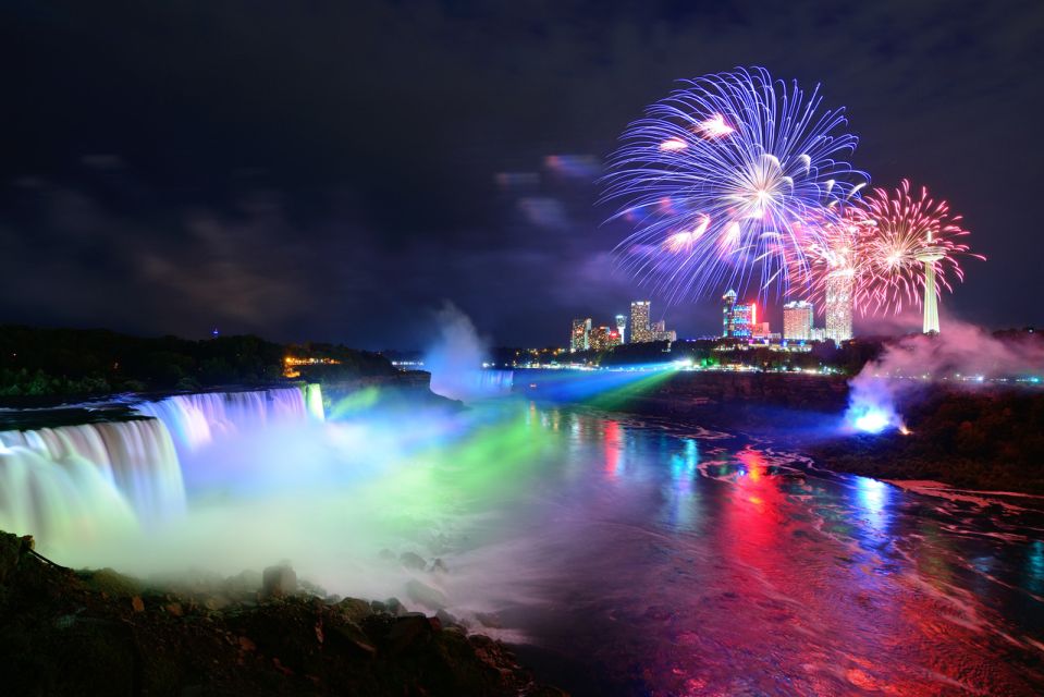 Niagara Falls: Night Walking Tour With Fireworks Boat Cruise - Tour Details